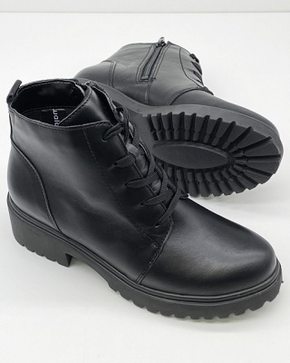 Botki Waldlaufer H-Luise 716807 102 001, naturalna skóra, tęgość na podbiciu G-H-J