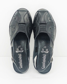 Buty Comfortabel 9720099-1 wygodne skórzane sandały dla seniorki, tęgość G