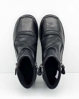 Buty jesienne Axel 1725 czarne, tęgość H, szeroka podeszwa