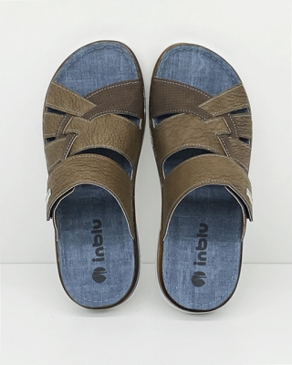 Inblu TE02 Męskie klapki na lato, tęgość H-J