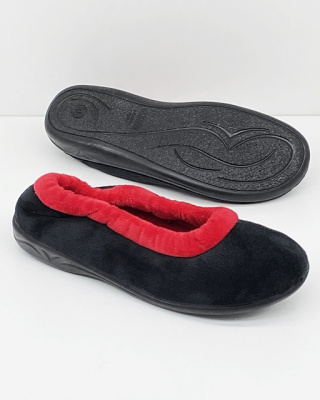 Kapcioszki baleriny Adanex 15862 czarne, tęgość H