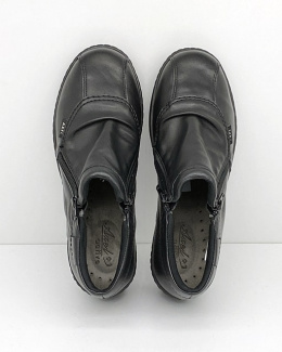 Szerokie jesienne buty skórzane Axel 1773 czarne, tęgość H