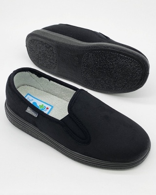 Szerokie półbuty tekstylne Dr Orto 991M002, 991D002 czarne, tęgość K