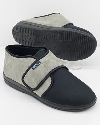 Obuwie na opuchnięte stopy Adanex 25587 szaro-czarne, tęgość M-N