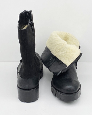 Botki Rieker X2598-00, tęgość G, stopy normalne z haluksami