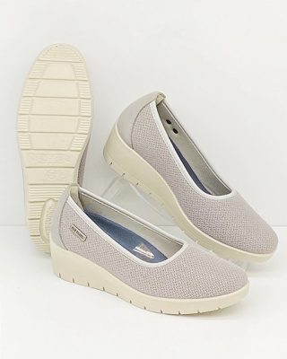 Fly Flot 18X157X szare półbuty na koturnie, tęgość K