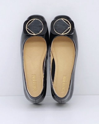 Eleganckie damskie czółenka Loretta Vitale E40305A czarne, tęgość G