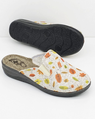 Pantofle domowe damskie Dr Orto Befado 136D002 pomarańczowe, tęgość H