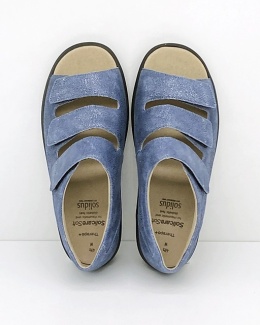 Szerokie sandały damskie z zakryta piętą Solidus Therapo Damen 47009, tęgość M-W