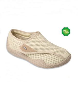 431D002 Dr Orto beżowe, półbuty damskie do codziennego chodzenia, regulowana tęgość F-G