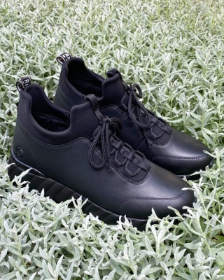 Jesienne adidasy damskie Remonte D5977-01 czarne, tęgość G stopa normalna