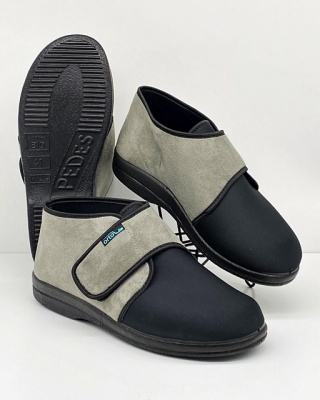 Obuwie na opuchnięte stopy Adanex 25587 szaro-czarne, tęgość M-N