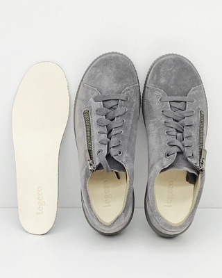 Wygodne buty damskie Legero 2-001162-2200 szary welur, Tanaro 5.0, tęgość G