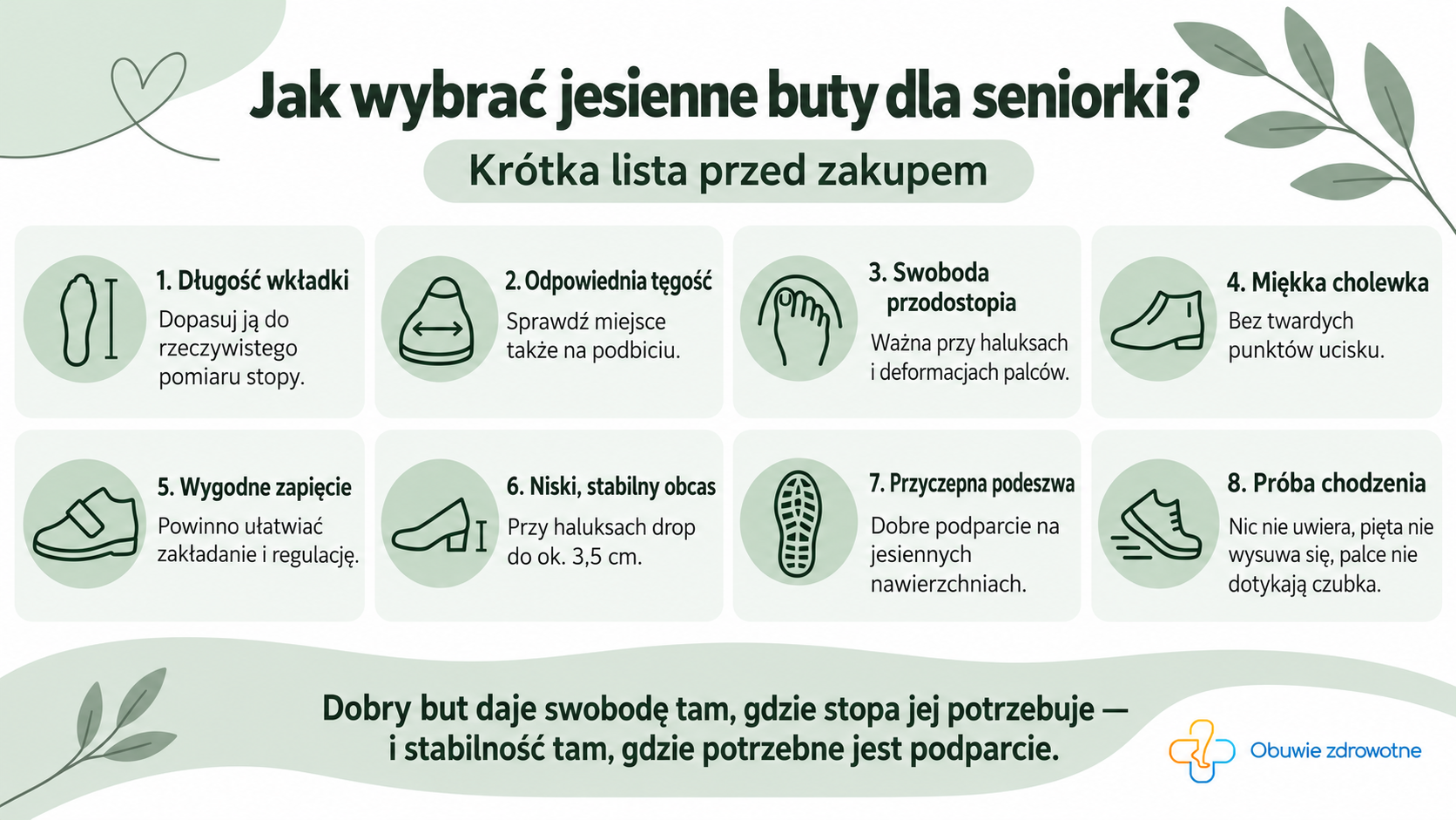 Jak wybrać jesienne buty dla seniorki?
